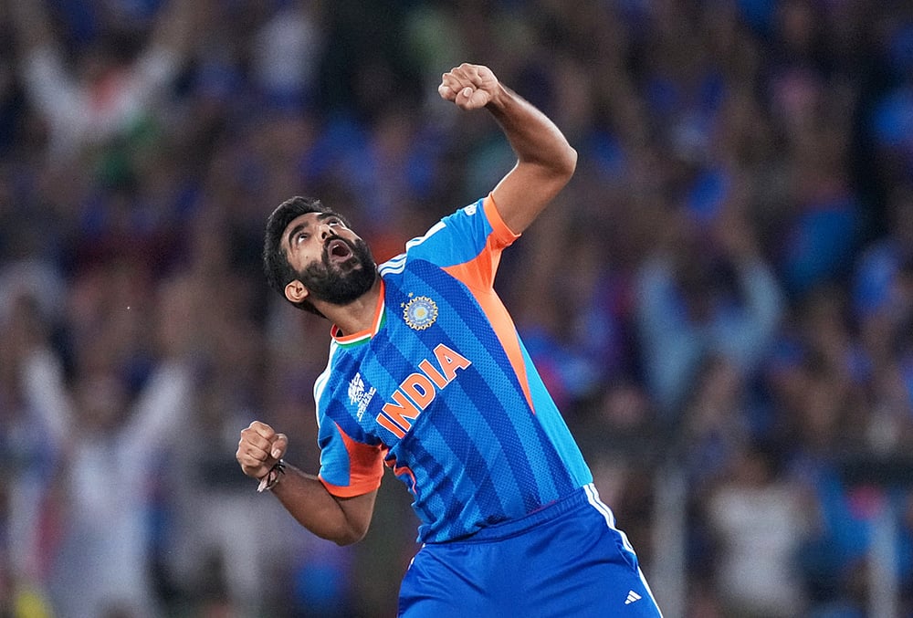 India vs New Zealand T20 World Cup Cricket final-Jasprit Bumrah