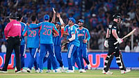T20 World Cup 2026: India Vs New Zealand Final Sets New Viewership Record Ajit Solanki : India's players celebrate the wicket of New Zealand's Tim Seifert, right, during the T20 World Cup final in Ahmedabad.