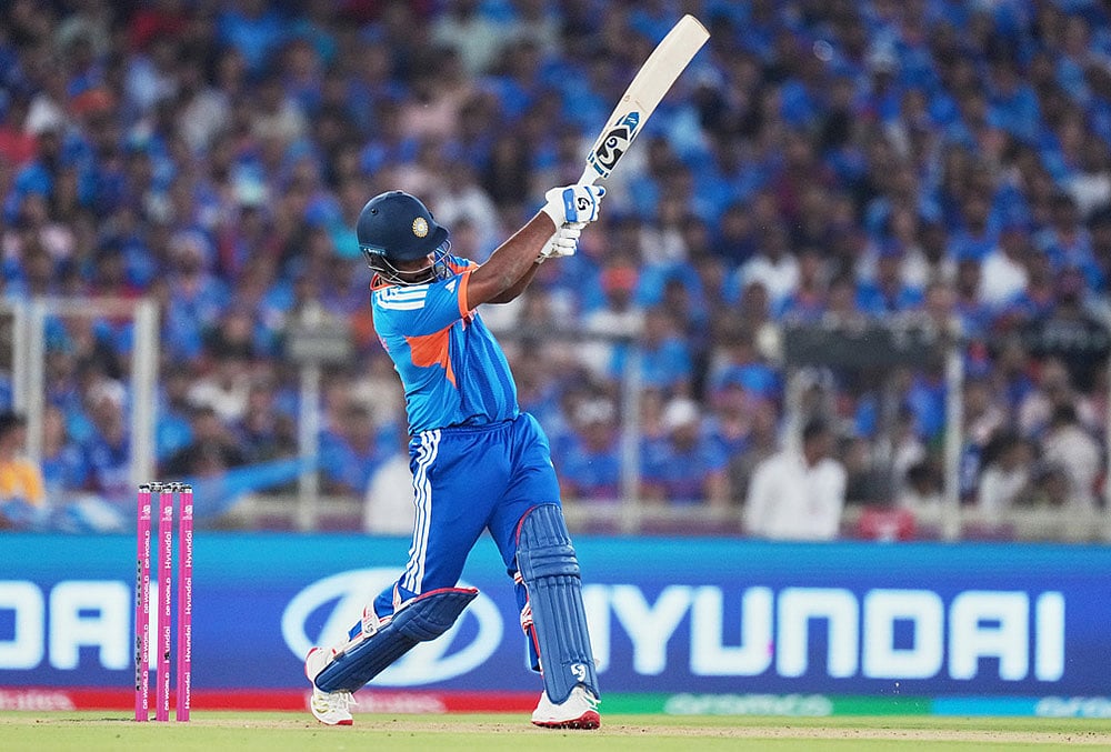 India vs New Zealand T20 World Cup Cricket final-Sanju Samson