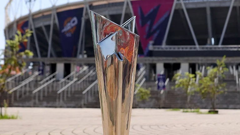 ICC T20 World Cup trophy. - ICC/X