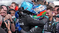 Australian Grand Prix 2026: Mercedes Driver Russell Bags Race, Ferrari's Leclerc Comes Third AP/Asanka Brendon Ratnayake : Mercedes driver George Russell, left, of Britain embraces teammate Andrea Kimi Antonelli of Italy after winning the Australian Formula One Grand Prix at Albert Park.