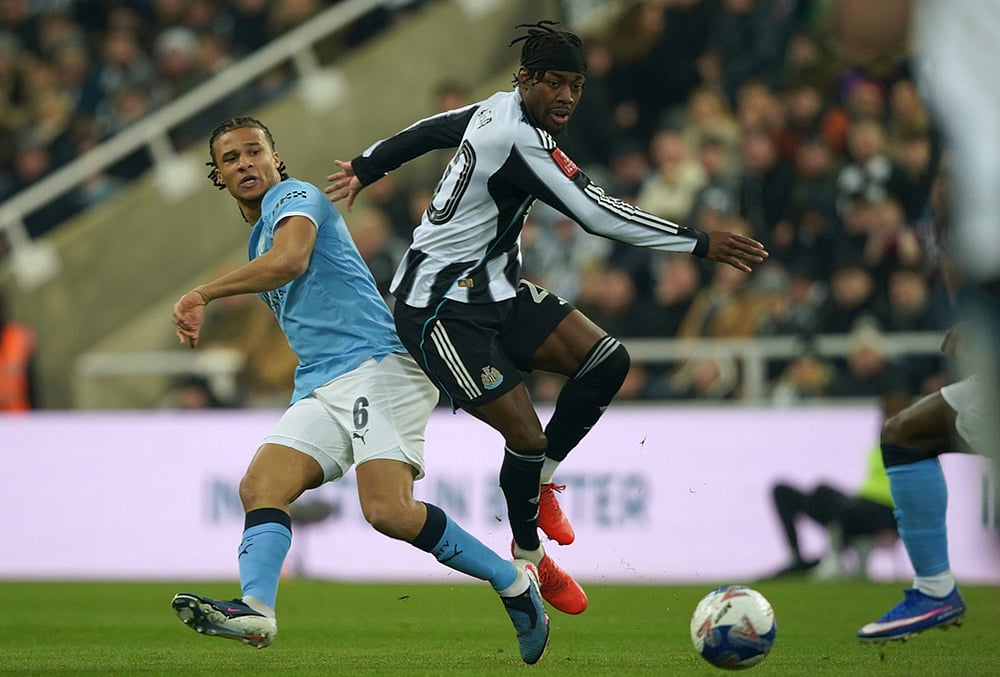 Newcastle vs Manchester City FA Cup soccer-Nathan Ake