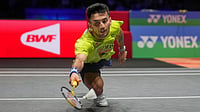 Lakshya Sen Goes Down Fighting Against Lin Chun-Yi, Finishes Second At All England Open AP : Lakshya Sen in action at the All England Open 2026 semi-finals in Birmingham.