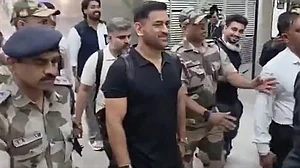 X : MS Dhoni Reaches Ahmedabad Ahead Of India Vs New Zealand T20 World Cup 2026 Final