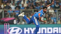 Mohammed Siraj’s ‘Pani Pilana, Bat Uthana’ Joke On T20 World Cup 2026 Role Goes Viral - Video | Photo: AP/Rafiq Maqbool : India's Mohammed Siraj bowls a delivery during the T20 World Cup cricket match between India and the United States in Mumbai.