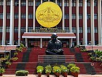 Source: IMAGO / NurPhoto : Kerala Legislative Assembly Kerala Legislative Assembly building in Thiruvananthapuram (Trivandrum), Kerala, India on May 12, 2022. 

