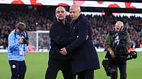 FA Cup Quarter-Final Draw: Man City To Host Liverpool, Port Vale Travel To Chelsea - Check Dates Man City boss Pep Guardiola and Liverpool boss Arne Slot