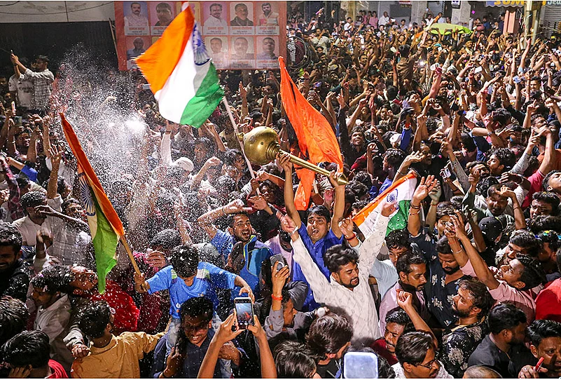 IND wins ICC Mens T20 WC fans Celebration in Prayagraj