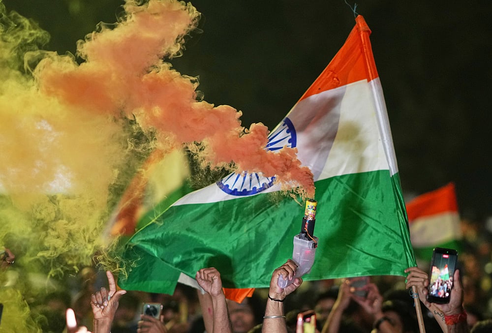 IND wins ICC Mens T20 WC fans Celebration in Lucknow 