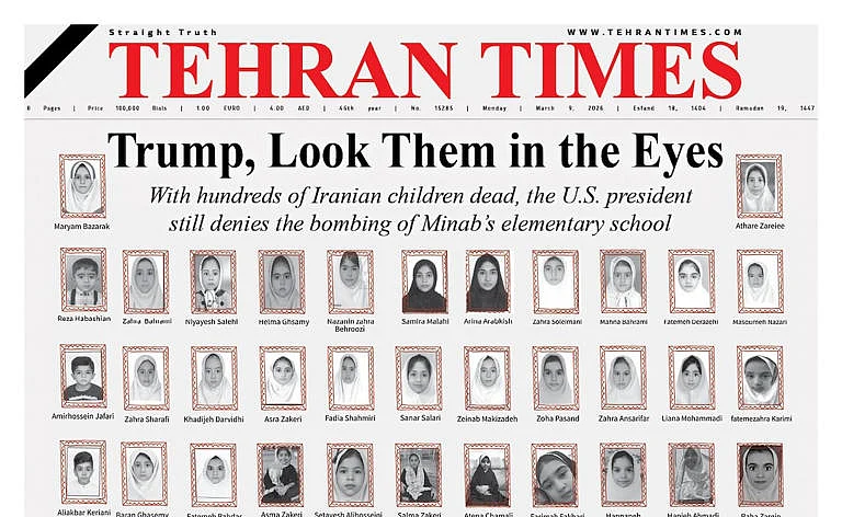 The Tehran Times, known for reflecting the views of the Iranian establishment, used its front page to counter that assertion, placing the human cost of the conflict at the center of the debate. - X.com