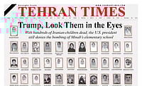 Tehran Times Publishes Faces Of Slain Children, Issues Direct Challenge To Trump X.com :
The Tehran Times, known for reflecting the views of the Iranian establishment, used its front page to counter that assertion, placing the human cost of the conflict at the center of the debate.