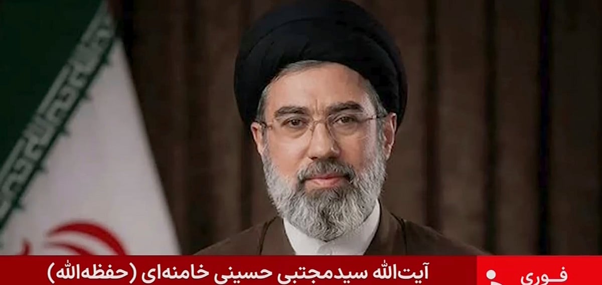 Iran state TV via AP : This image taken from video provided by Iran state TV shows Mojtaba Khamenei, a son of Iran's slain supreme leader, who has been named as the Islamic Republic's next ruler, authorities announced Monday, March 9, 2026