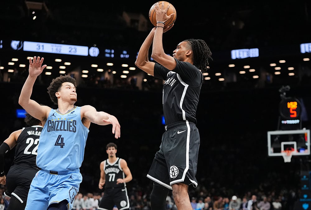 Brooklyn Nets vs Memphis Grizzlies NBA basketball-Ziaire Williams