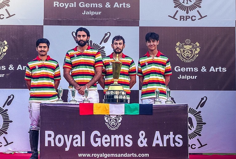 The Jaipur Polo Team continued their remarkable run this season as HH Maharaja Sawai Padmanabh Singh led the side to victory in the prestigious SMS Gold Vase. - | Image source: Special Arrangement