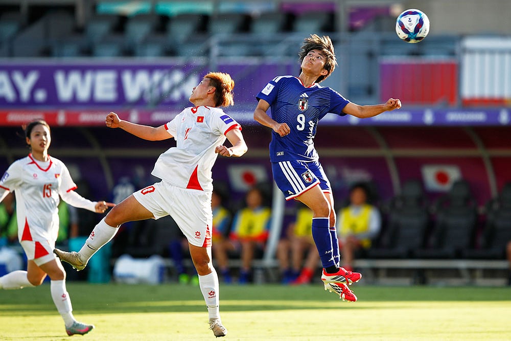 Womens Asia Cup soccer match: Vietnam vs Japan