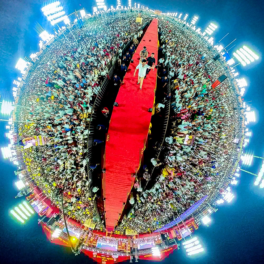 MK Stalin at partys 12th State Conference in Tiruchirappalli