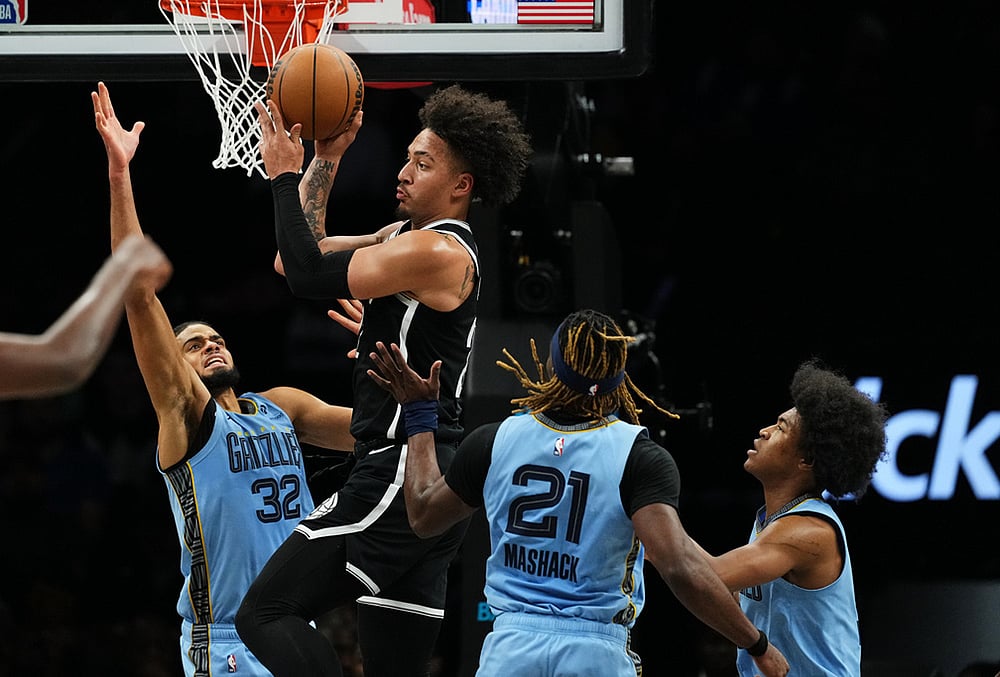 Brooklyn Nets vs Memphis Grizzlies NBA basketball-Jalen Wilson