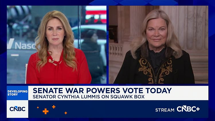 CNBC interview with Senator Cynthia Lummis discussing Senate war powers vote