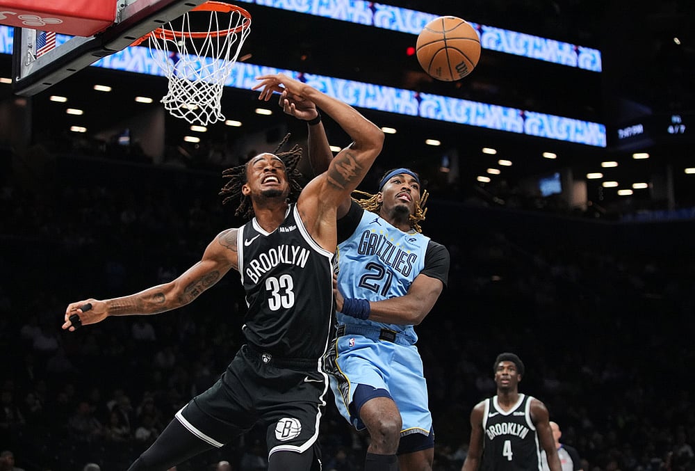 Brooklyn Nets vs Memphis Grizzlies NBA basketball-Jahmai Mashack