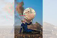 War In West Asia: What Is Trump’s Endgame? Illustration: Vikas Thakur