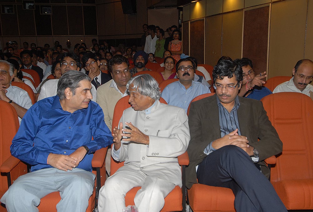 Vinod Mehta with Dr A.P.J. Abdul Kalam