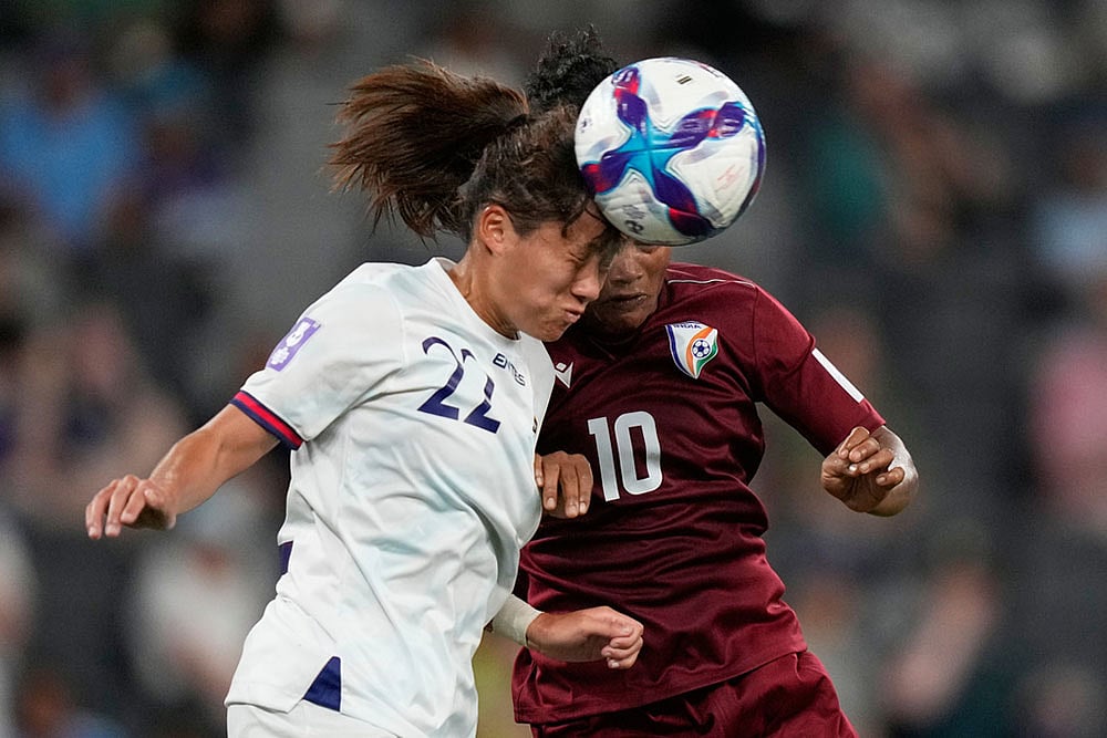 Womens Asia Cup soccer match: Taiwan vs India