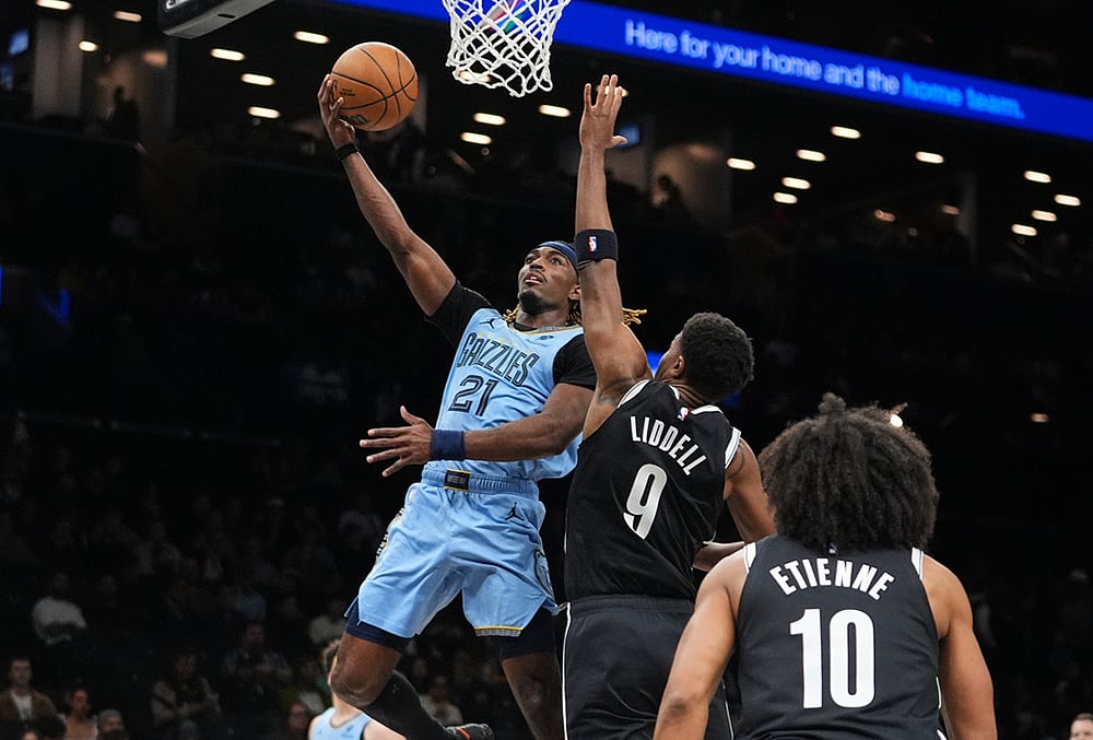 Brooklyn Nets vs Memphis Grizzlies NBA basketball-Jahmai Mashack