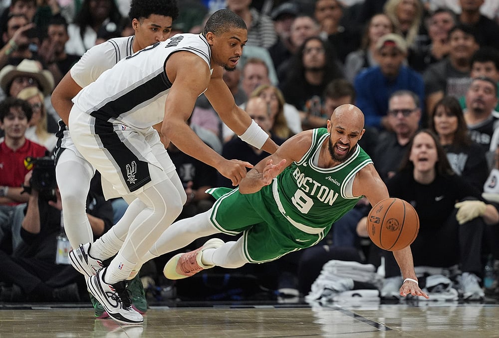 San Antonio Spurs Vs Boston Celtics NBA basketball-Derrick White