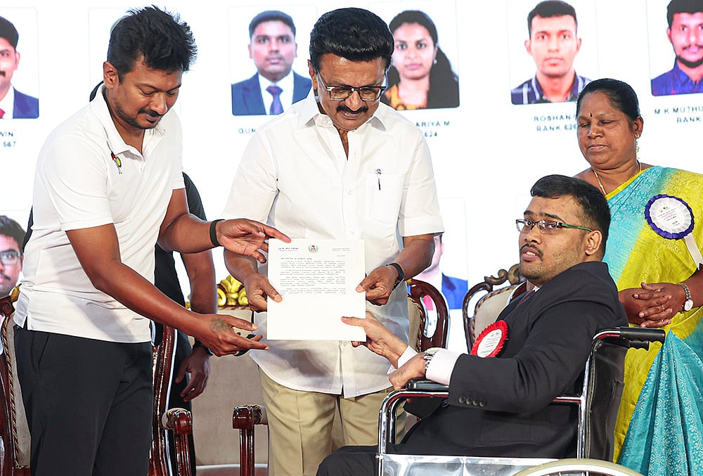 CM Stalin, Deputy CM at felicitation for UPSC achievers