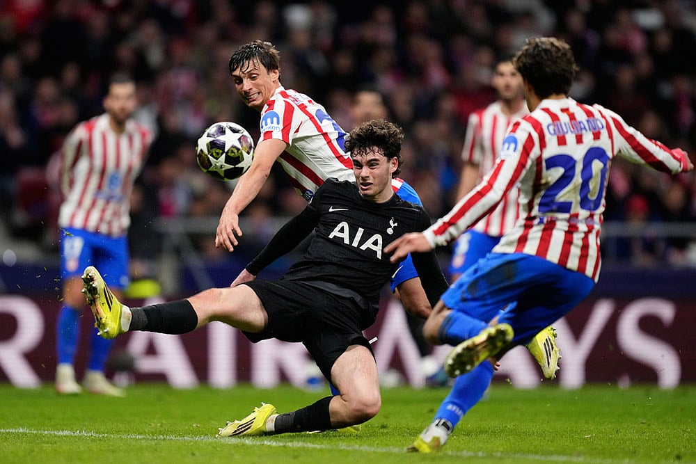 UEFA Champions League Soccer Match: Atletico Madrid vs Tottenham Hotspur