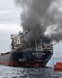 Fire Breaks Out On Thai Cargo Ship Near Strait of Hormuz; Three Crew Missing X.com