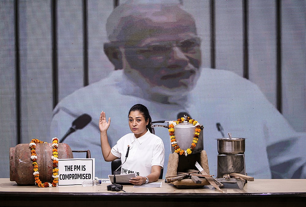 Middle East conflict LPG supply shortage Alka Lamba addresses a press conference