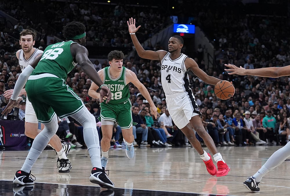 San Antonio Spurs Vs Boston Celtics NBA basketball-Deaaron Fox