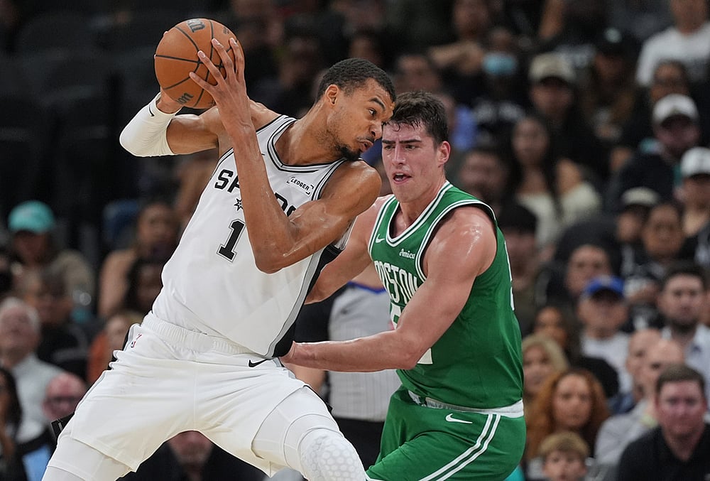 San Antonio Spurs Vs Boston Celtics NBA basketball-Victor Wembanyama