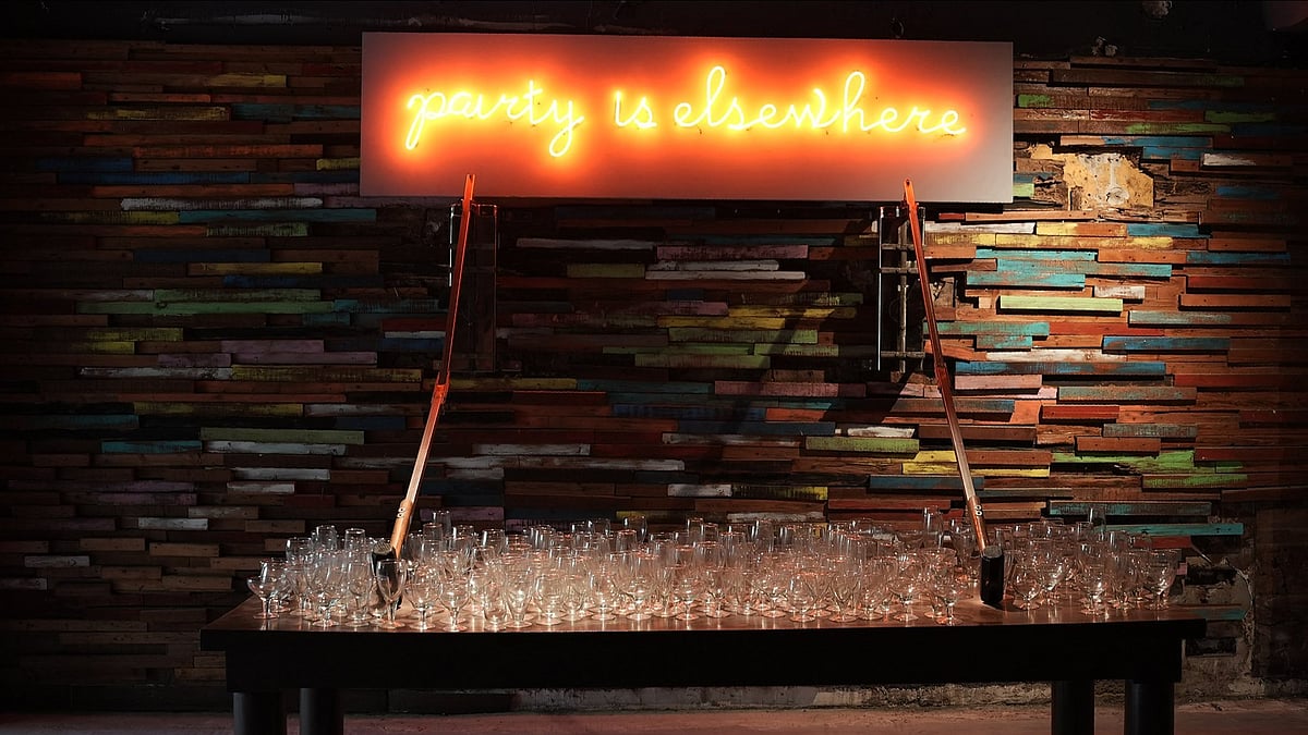 Sudarshan Shetty’s 2005 installation in Delhi's exhibition.  - |Credit: Tribhuvan Tiwari