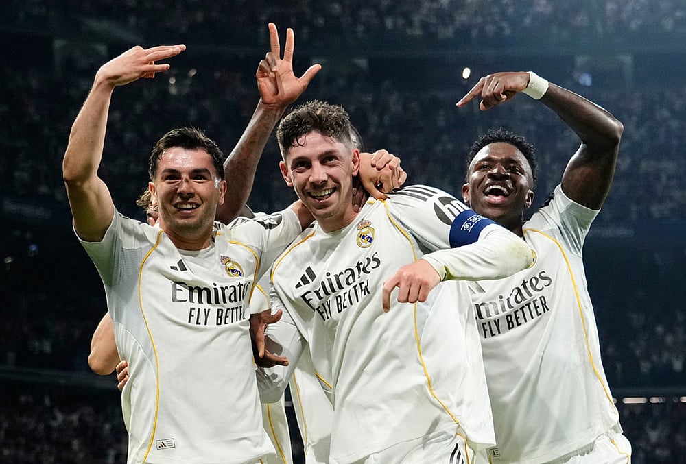 Real Madrid vs Manchester City Champions League soccer-Federico Valverde