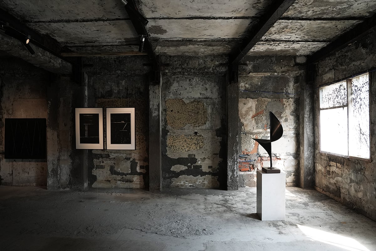 Installation view of the exhibition in Delhi 