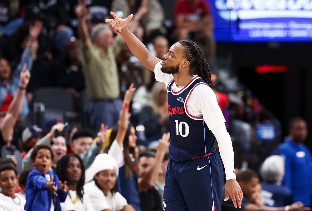 Los Angeles Clippers Vs Minnesota Timberwolves NBA basketball-Darius Garland