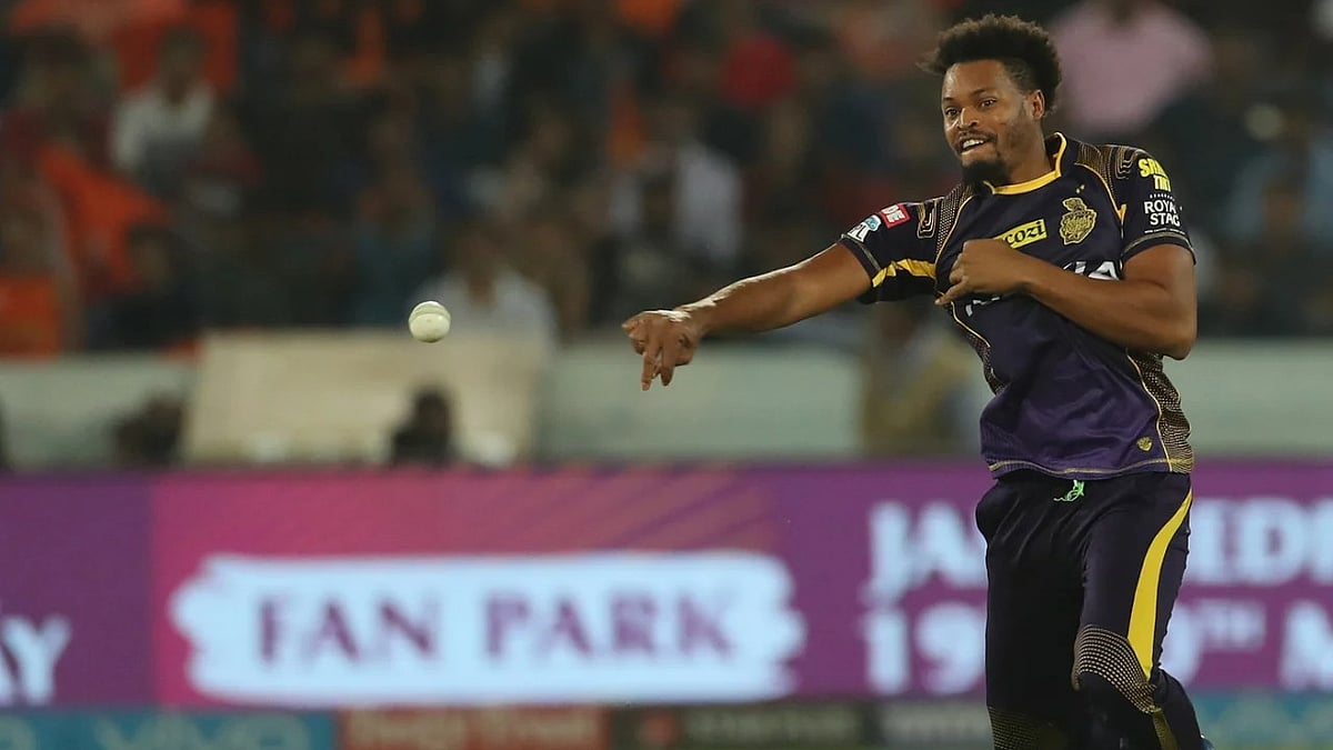 File photo of former Kolkata Knight Riders all-rounder Javon Searles in action in the Indian Premier League. - BCCI