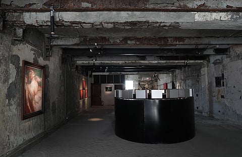 The exhibition titled 'Party Is Elsewhere ' staged inside an abandoned night bar in Delhi. 
