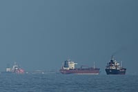 US Enforces Strait Of Hormuz blockade, Turns Back Vessels Amid Rising Tensions With Iran Credit: AP Photo/ Altaf Qadri | Representative Image : Oil tankers and cargo ships line up in the Strait of Hormuz as seen from Khor Fakkan, United Arab Emirates, Wednesday, March 11, 2026