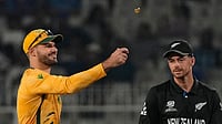 Michael Vaughan Brands South Africa As 'The Stupidest Team' Of T20 World Cup 2026 | Photo: AP/Anupam Nath : South Africa's captain Aiden Markram tosses the coin for toss as New Zealand's captain Mitchel Santner watches at the start of the first T20 World Cup cricket semifinal.