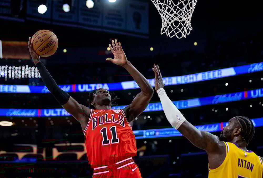 LA Lakers Vs Chicago Bulls NBA basketball-Leonard Miller