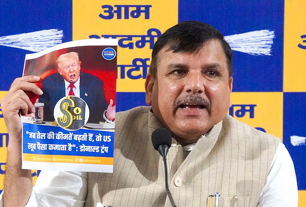 Sanjay Singh addresses media
