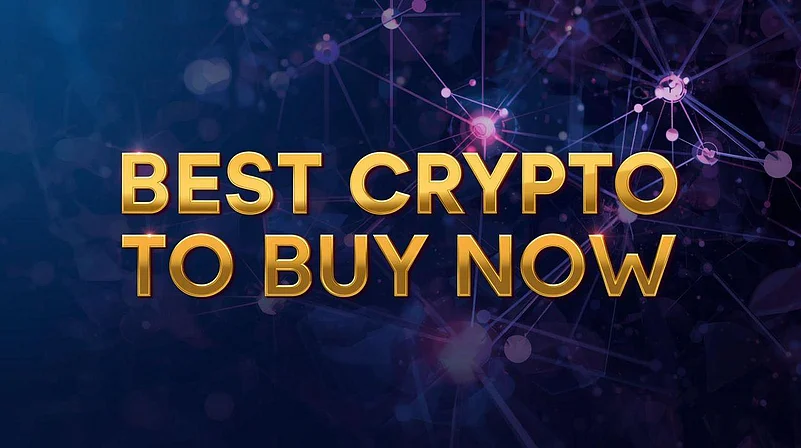 Best Crypto To Buy Now text on digital network