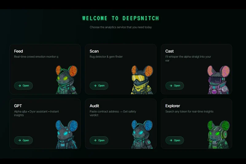 DeepSnitch dashboard