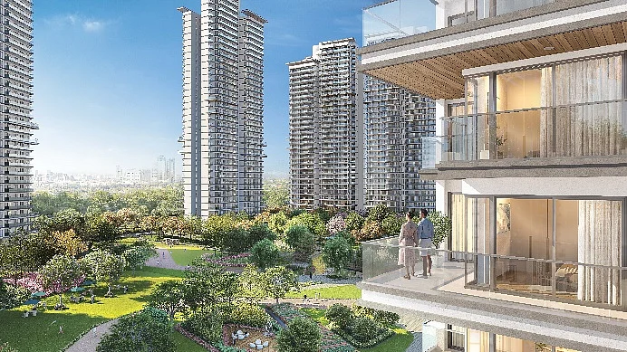 Emaar Serenity Hills high-rise and park view