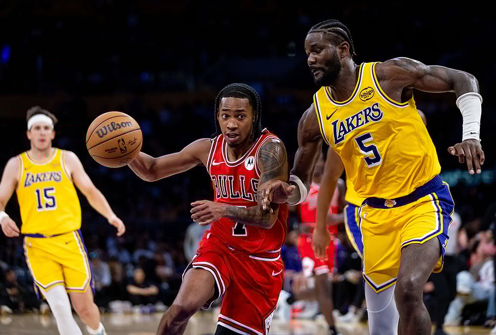 LA Lakers Vs Chicago Bulls NBA basketball-Rob Dillingham