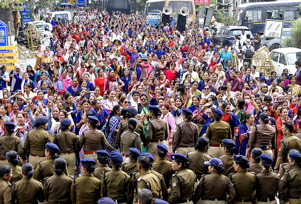 Protest in Dehradun