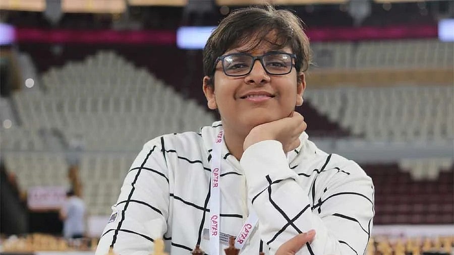 Mayank Chakraborty during an international Chess tournament  - Special Arrangement 